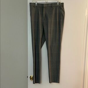 Gray Dress Pants in Wool Blend